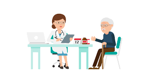 File:Doctor with Patient Cartoon.svg - Wikimedia Commons